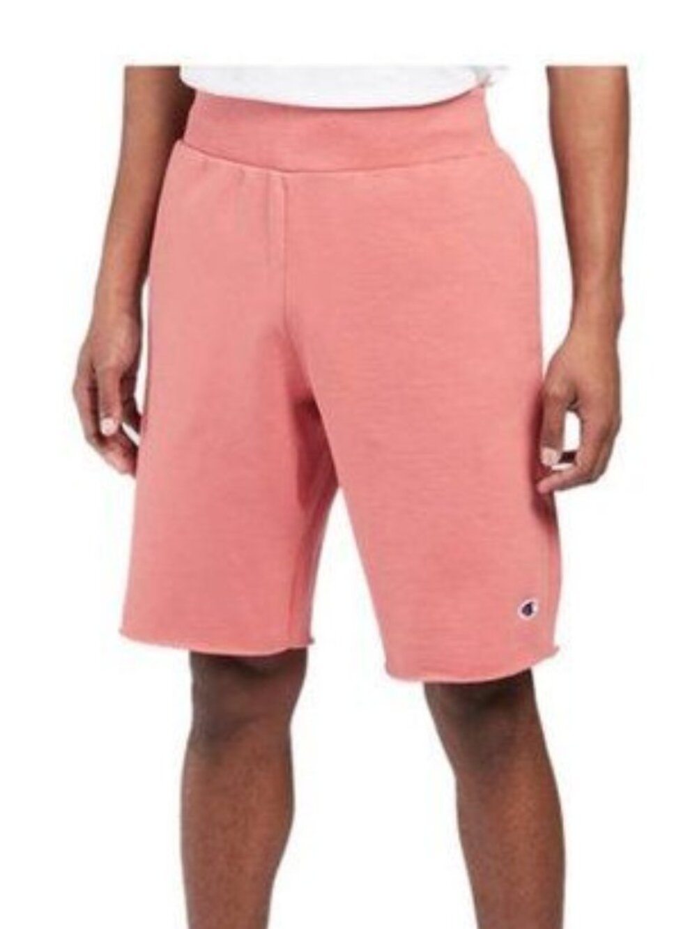 Champion C-Life Reverse Weave Cut Off Siesta Pink Men's Shorts - Small